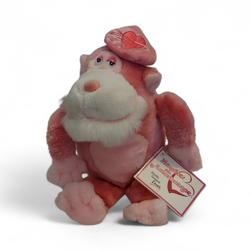 Vintage "Maurice the Amorous Ape" plush toy by Mighty Star